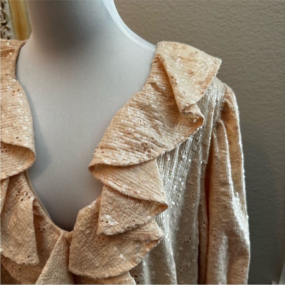 NWOT Stine Goya eyelet and sparkles babydoll dress XL - Picture 7 of 14